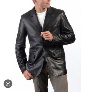 Black men Wilson’s leather jacket